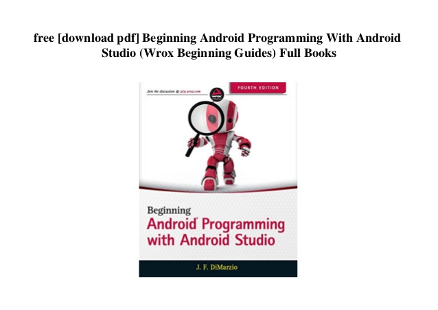 Android programming books for beginners free download